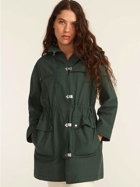 J CREW utility rain jacket in Large Tall